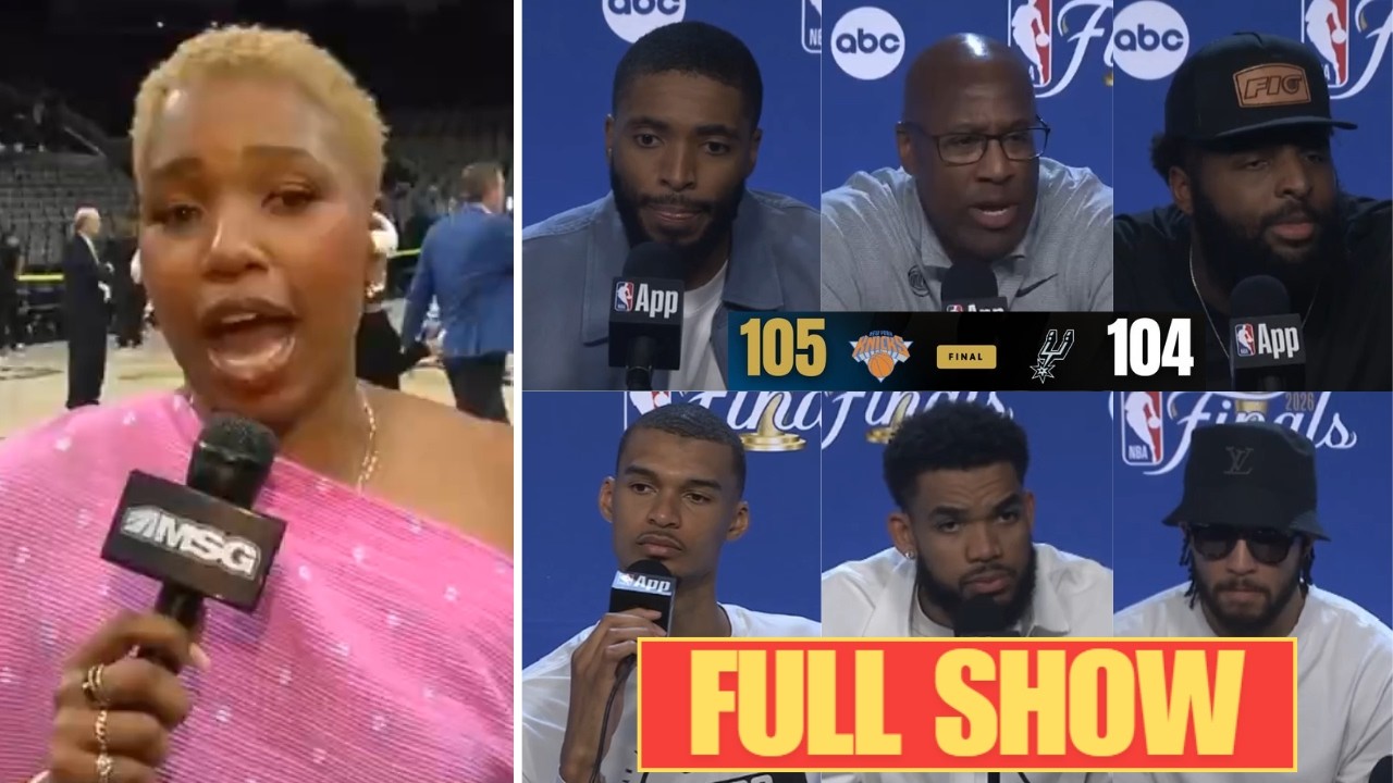 FULL Knicks Postgame & Analysis vs Spurs in NBA Finals Game 2 | Brown, Brunson, KAT, Robinson, Wemby