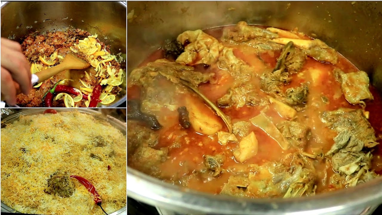 سر طبخ كابلي اللحم نص ذبيحة خطير لايفوتكم  Beef goat
