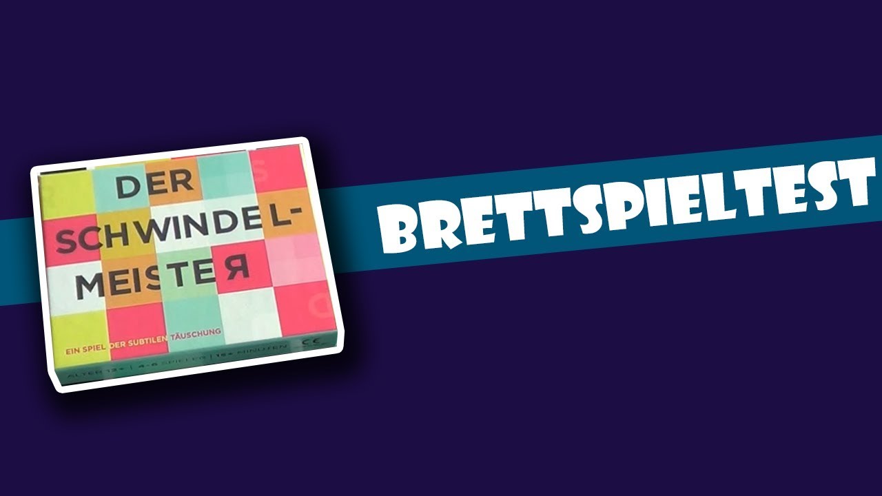 Der Schwindelmeister - Brettspieltest