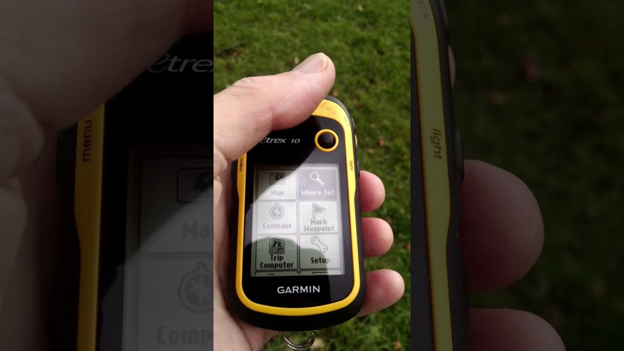 Garmin Etrex 10 GPS tutorial -  Tracklog navigation part 1 of 3