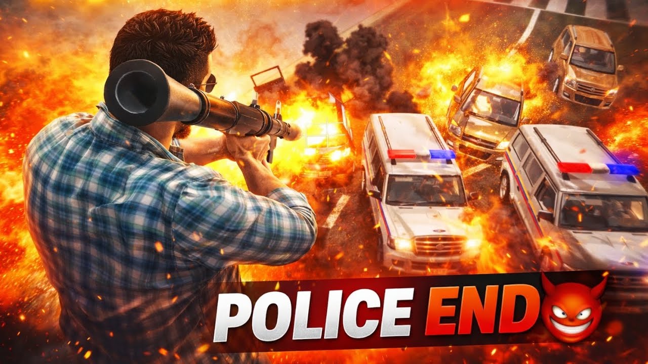 Fast Train and police End 💥 Boom