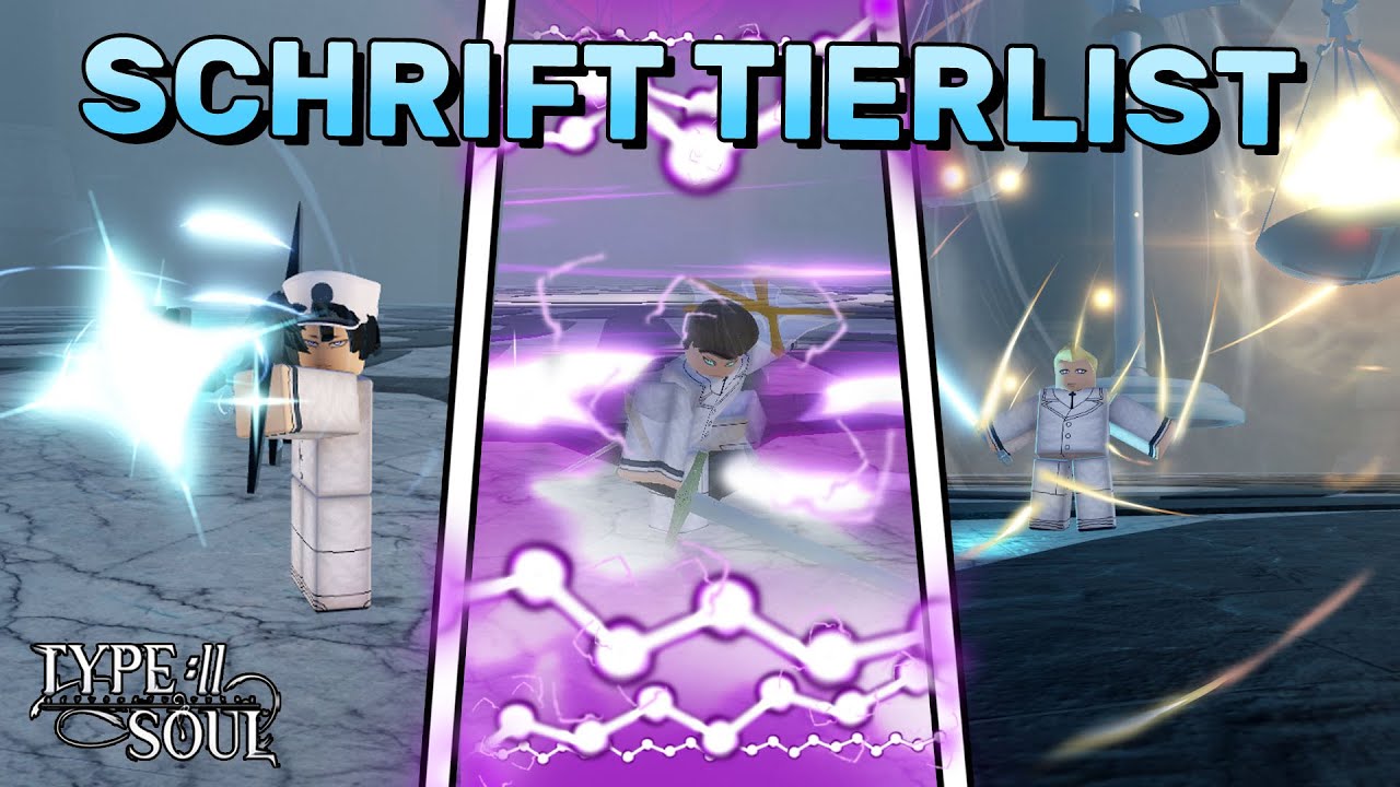 SCHRIFT TIERLIST *WORST TO BEST* | Type Soul
