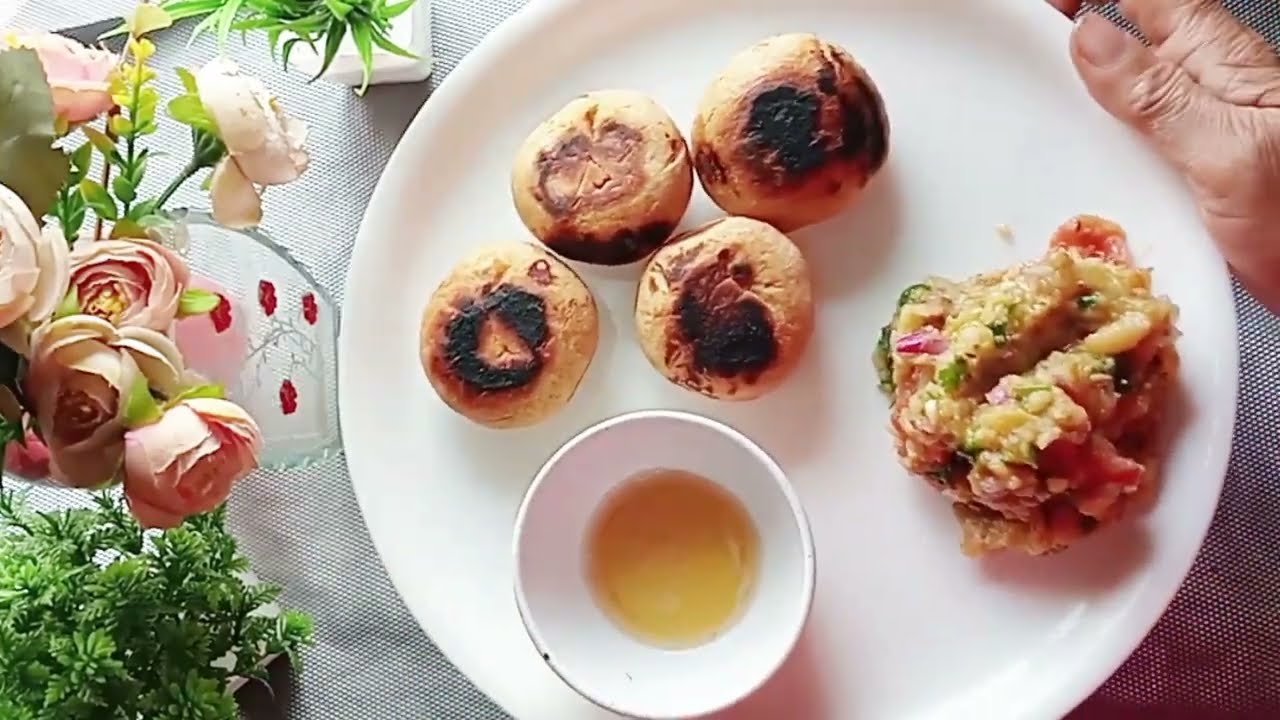 Bihar aur Jharkhand ki mashhur recipe litti aur chokha bahut hi aasan  desi tarike se