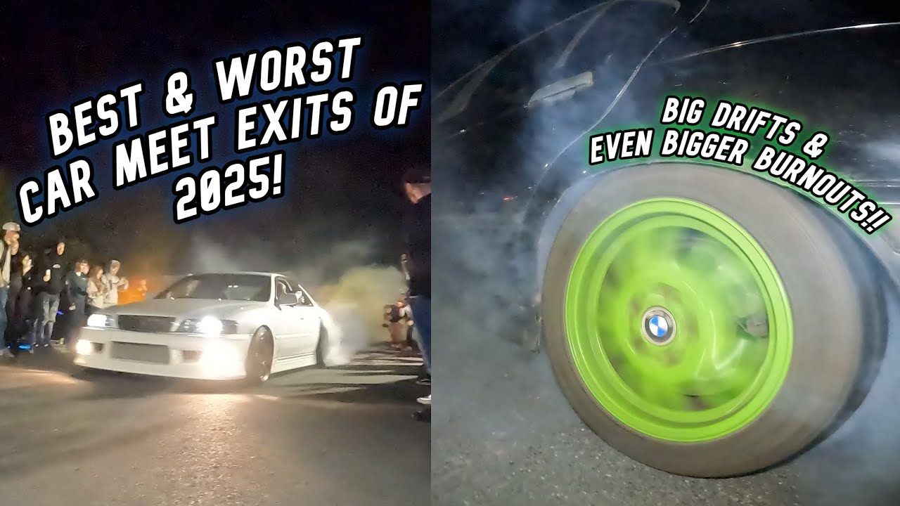 BEST OF MODIFIED CARS LEAVING CAR MEETS/SHOWS 2025 !!! BURNOUTS, DRIFTING, FAILS & MORE !!