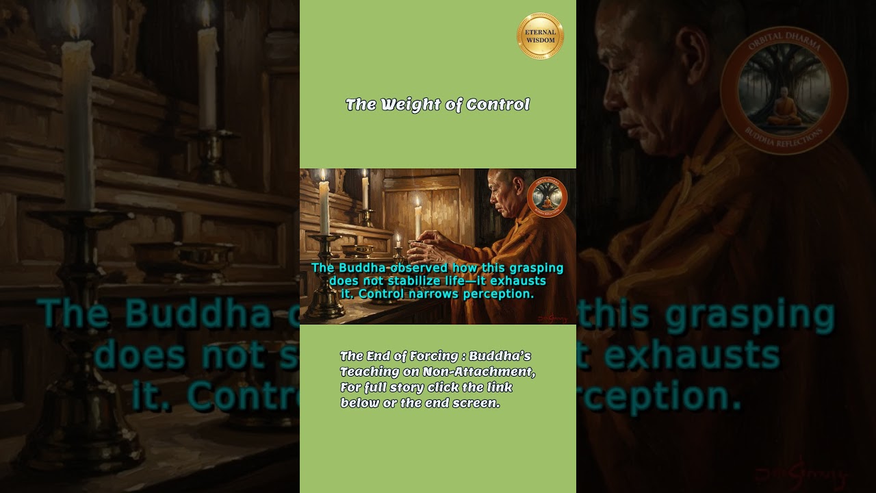 The Weight of Control : The End of Forcing : Buddha’s Teaching on Non-Attachment