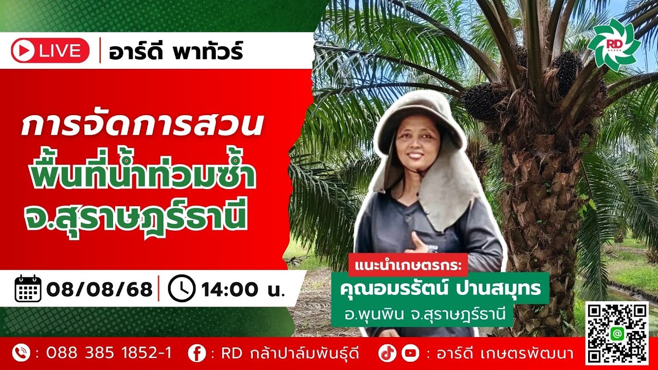 การจัดการสวน บนพื้นที่น้ำท่วมซ้ำ