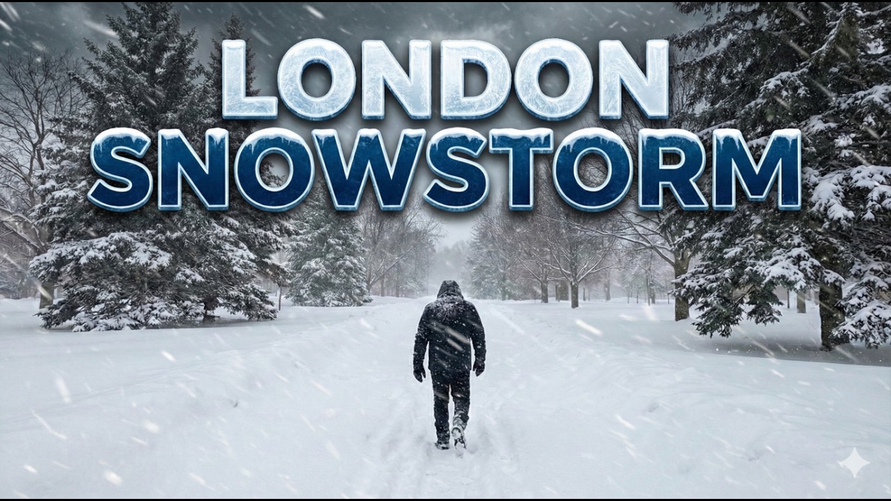 London Buried Under Snowfall Storm ❄️ | Roads Completely Covered After Snowstorm