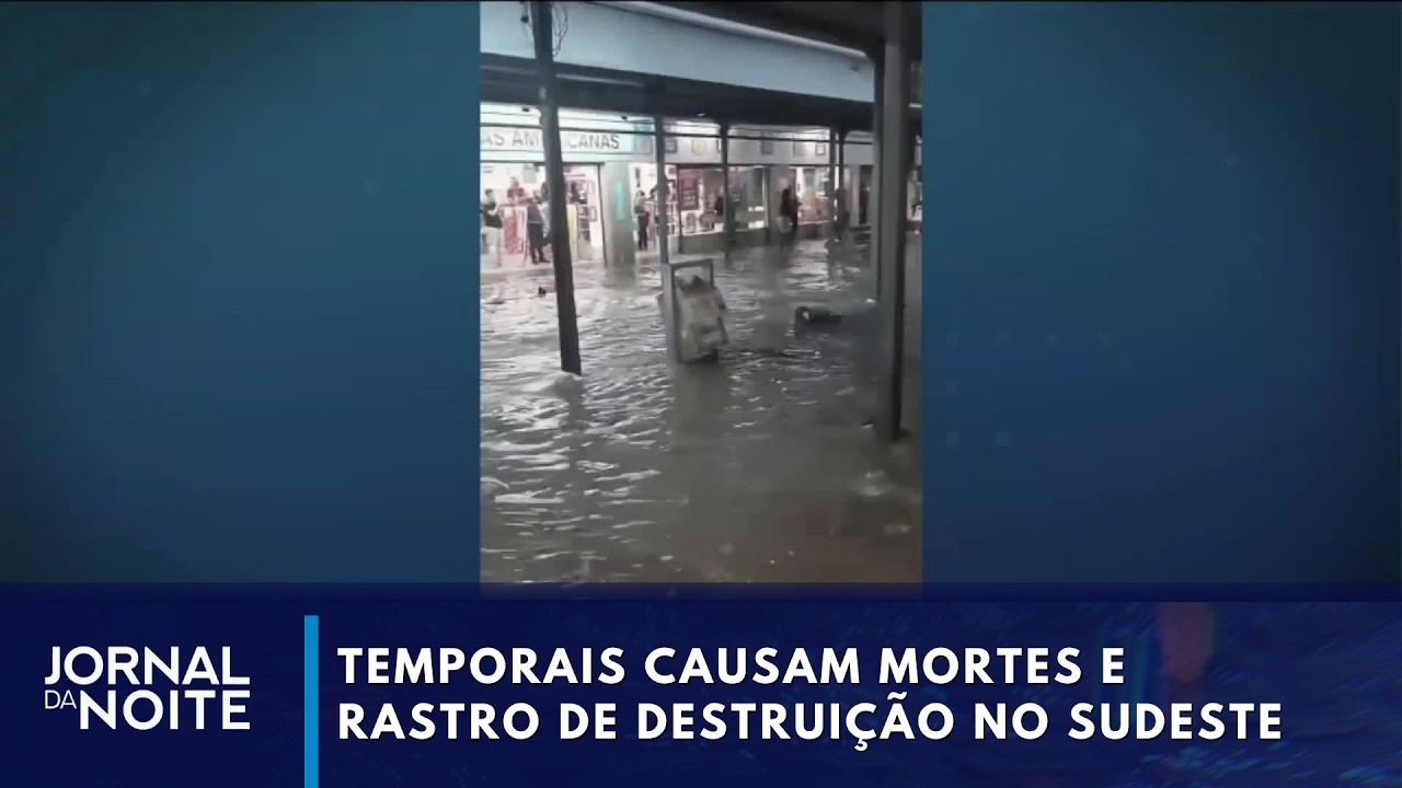 Temporais causam mortes e rastro de destruição no Rio, Minas e São Paulo