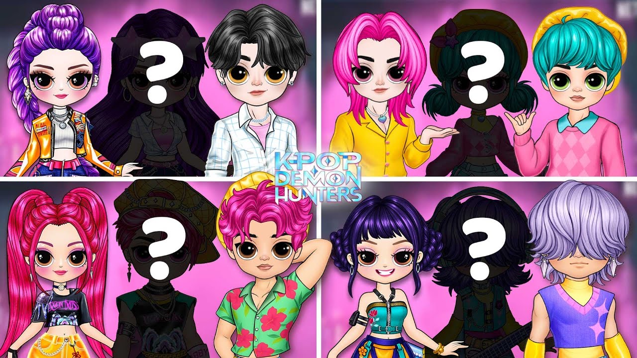 K-Pop Demon Hunters: Колесо случайных нарядов для Huntrix и Saja Boys 🎉👗