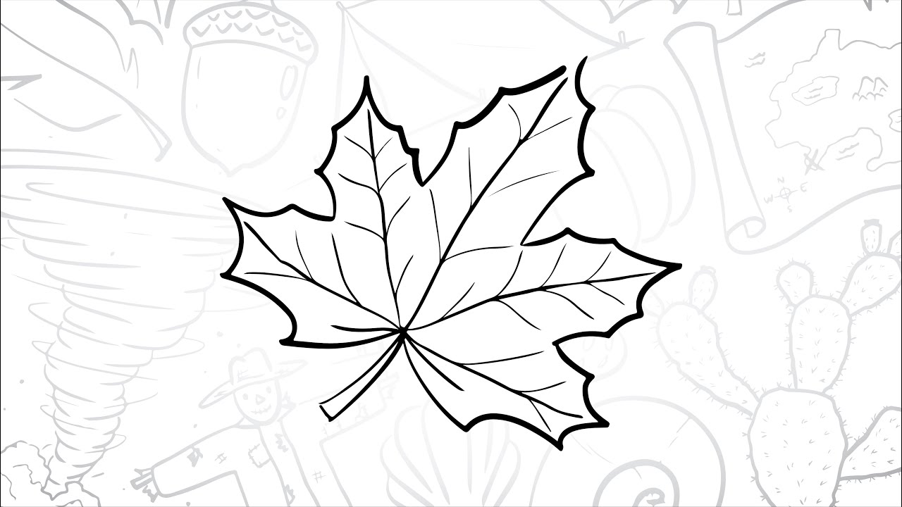 🍁 How to Draw a Simple Maple Leaf | Step-by-Step Lesson 🍂