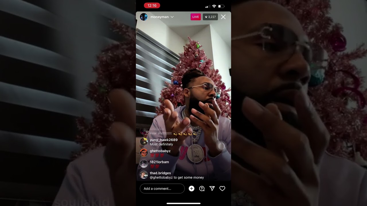 MONEY MAN GOES LIVE ON IG !!! GIVES FREE GAME & ADVICE ON LIFE!!! PT. 1 #fyp