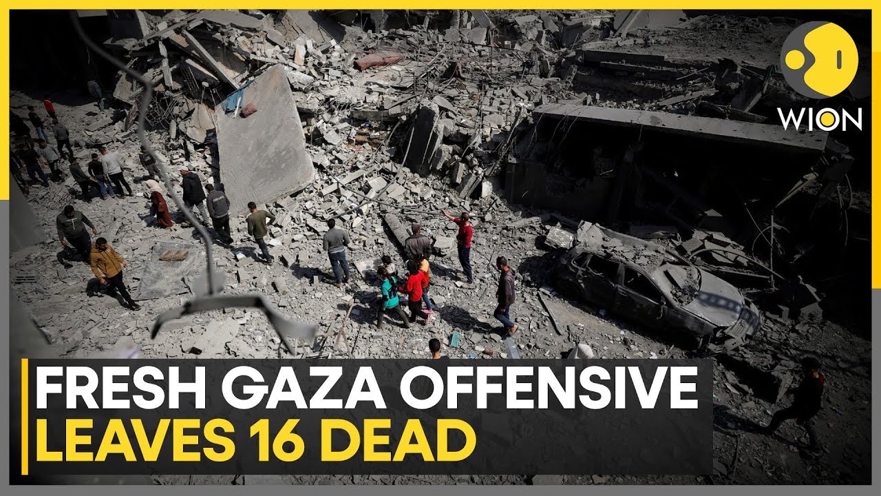 Israel-Gaza: Israeli Forces Push New Gaza Offensive; 16 Killed in Overnight Strikes | WION
