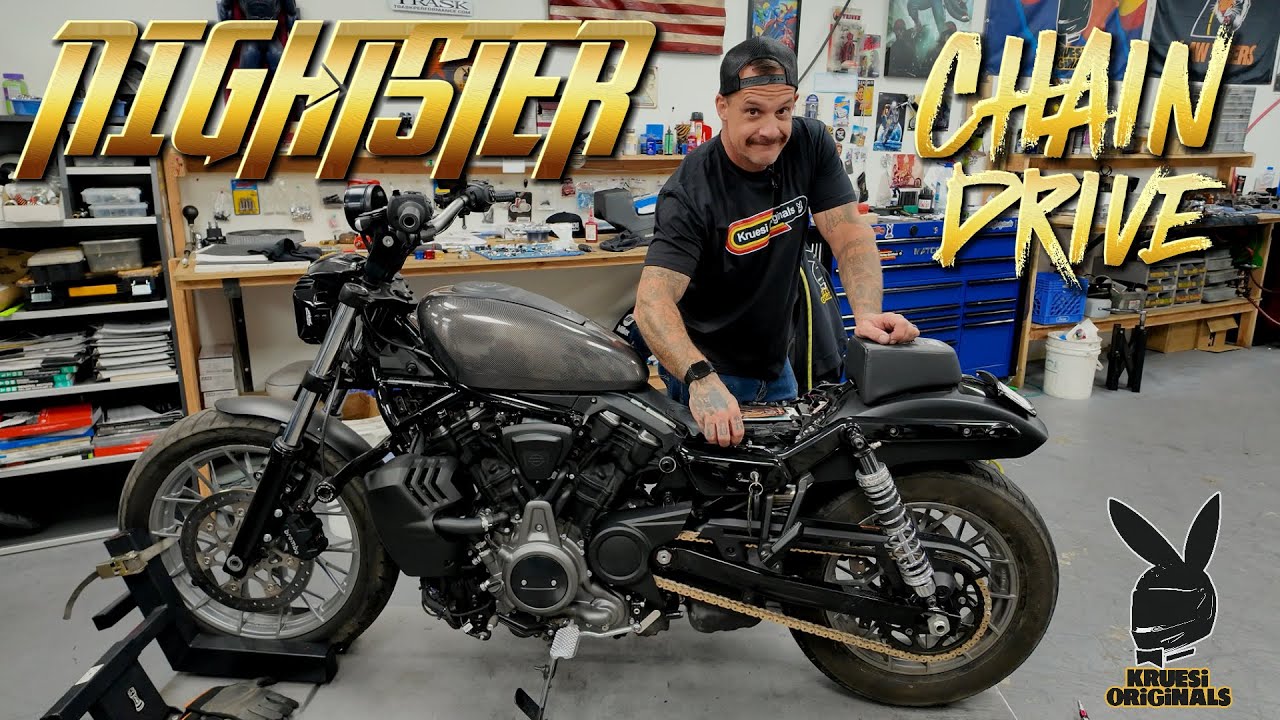 Harley Davidson Nightster Chain Drive Kit Install & Stunt lot Session!