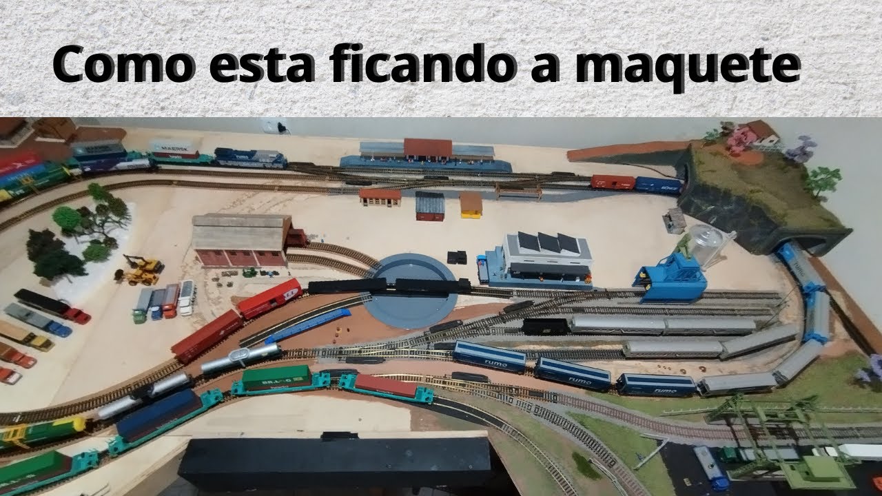 Como esta ficando a minha maquete de ferromodelismo 1/87