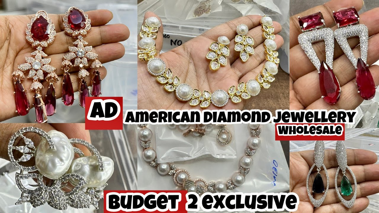 AD Jewellery Wholesale Market in Jaipur  | Best American Diamond ad jewellery | Wedding Jewelry