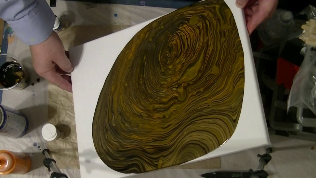 Fluid Art Acrylic painting tips 'Walnut '  by Stuart Wimbles ~ Free Your Mind Art (2019)