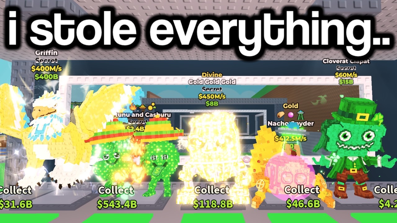 I Stole from the RICHEST Account Sellers in Steal A Brainrot