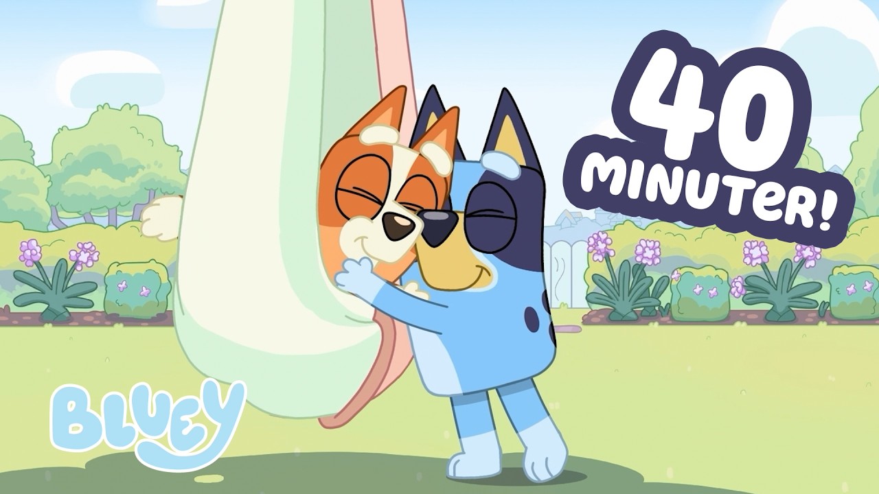 Våren är här!💙🧡🌸 | Bluey Officiella Svenska Kanalen