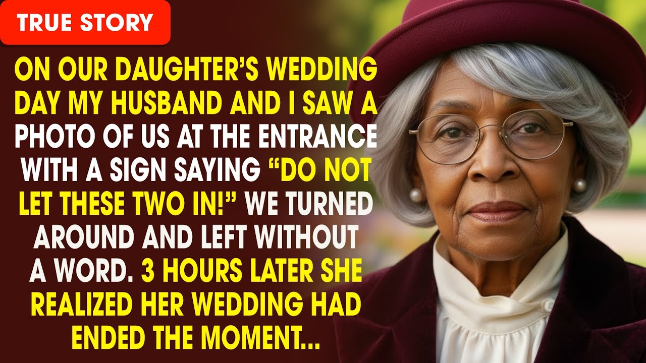 Our daughter didn’t let us come to her wedding, but her big day ended right there…
