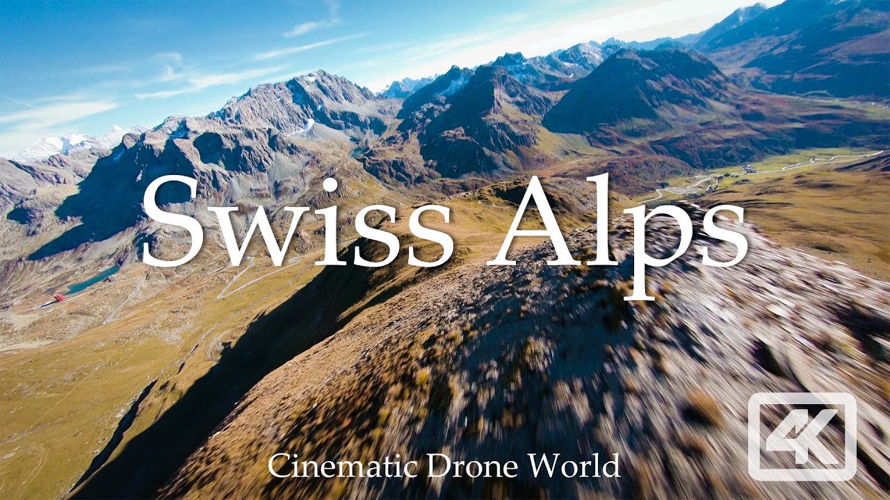 Swiss Alps in 4K UHD • 8 Minutes FPV Mountain Surfing with Calming Music