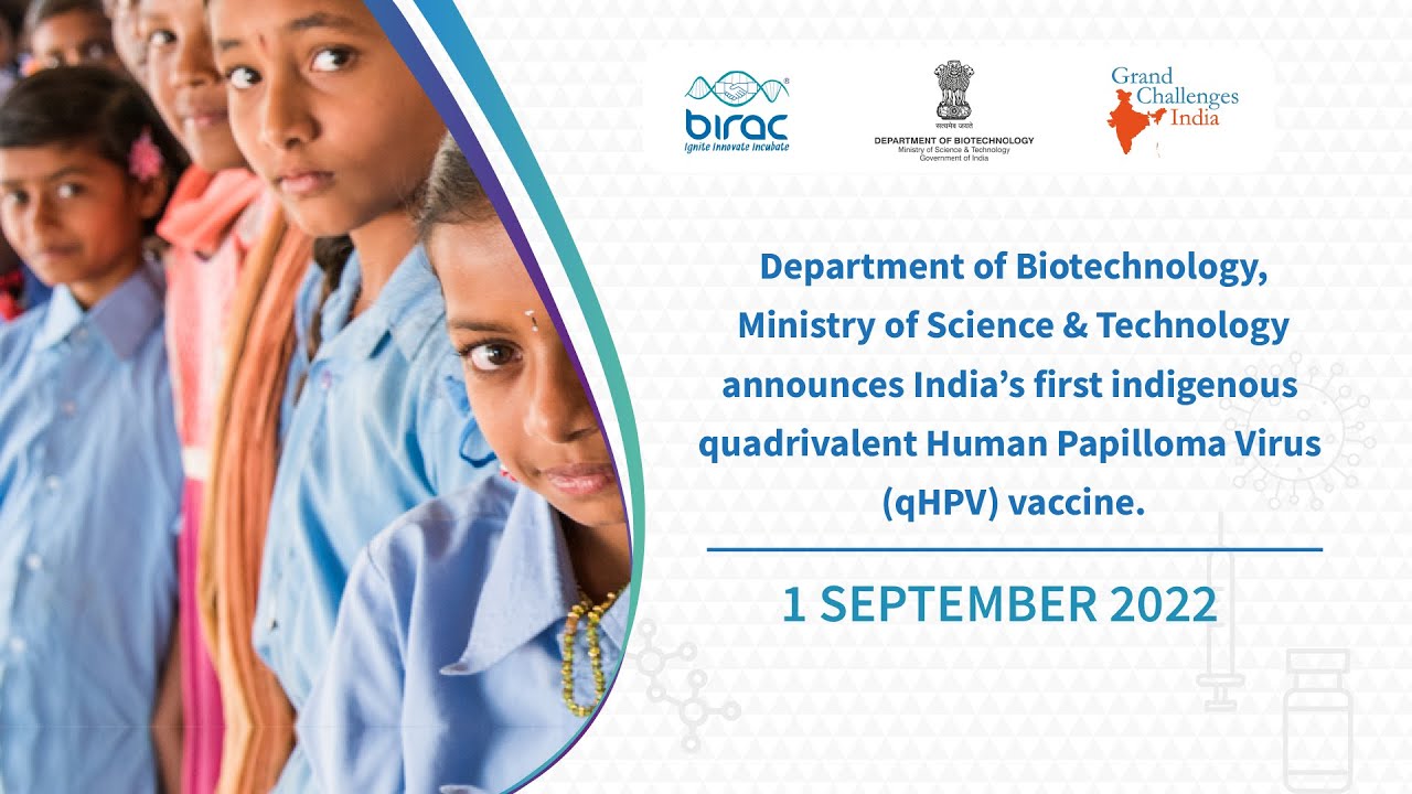 Department of Biotechnology announces scientific completion of India's First Indigenous HPV Vaccine