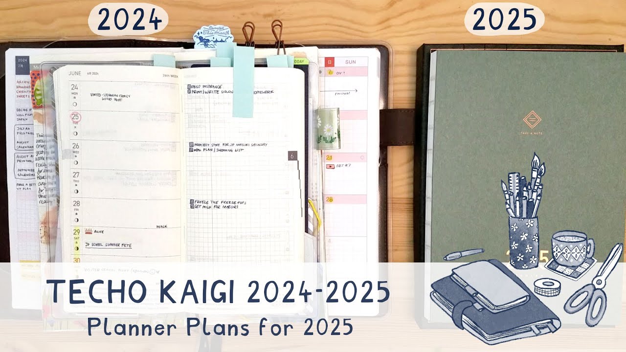 Techo Kaigi | Planner Plans for 2025 | Combining three books into one! | Take a Note Planner