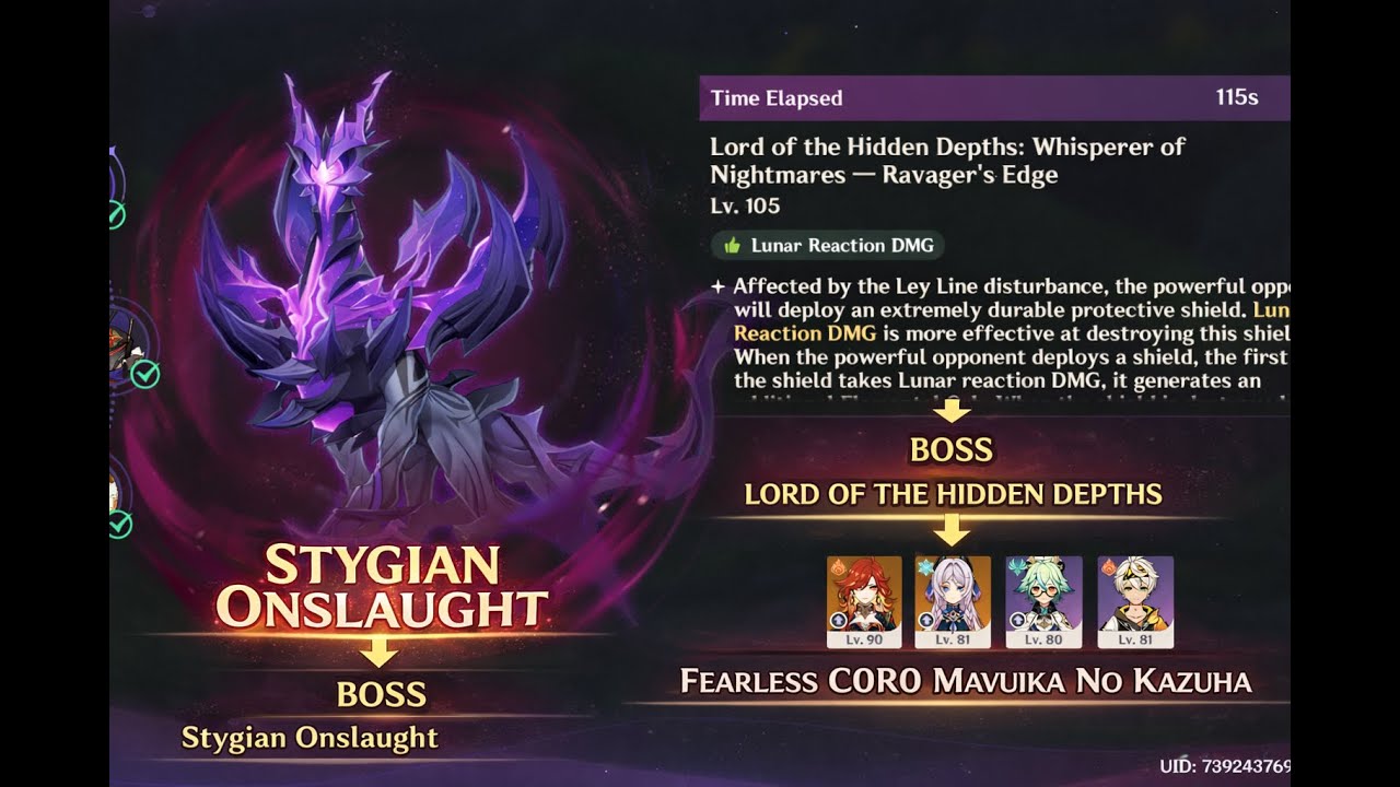 [6.3 Stygian Onslaught] Mavuika C0R0 F2P NO KAZUHA Fearless Clear