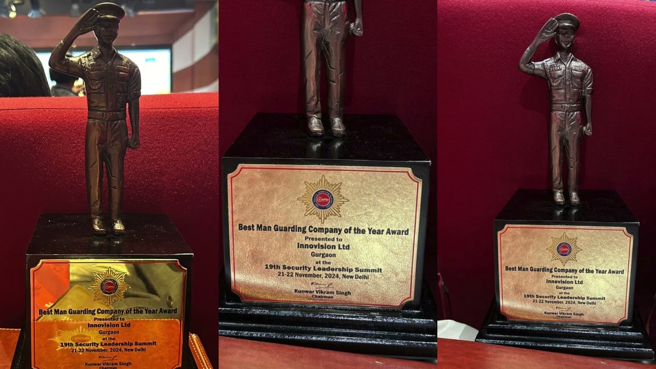 Innovision Limited Wins Best Man Guarding Company Award at National Security Leadership Summit 2024