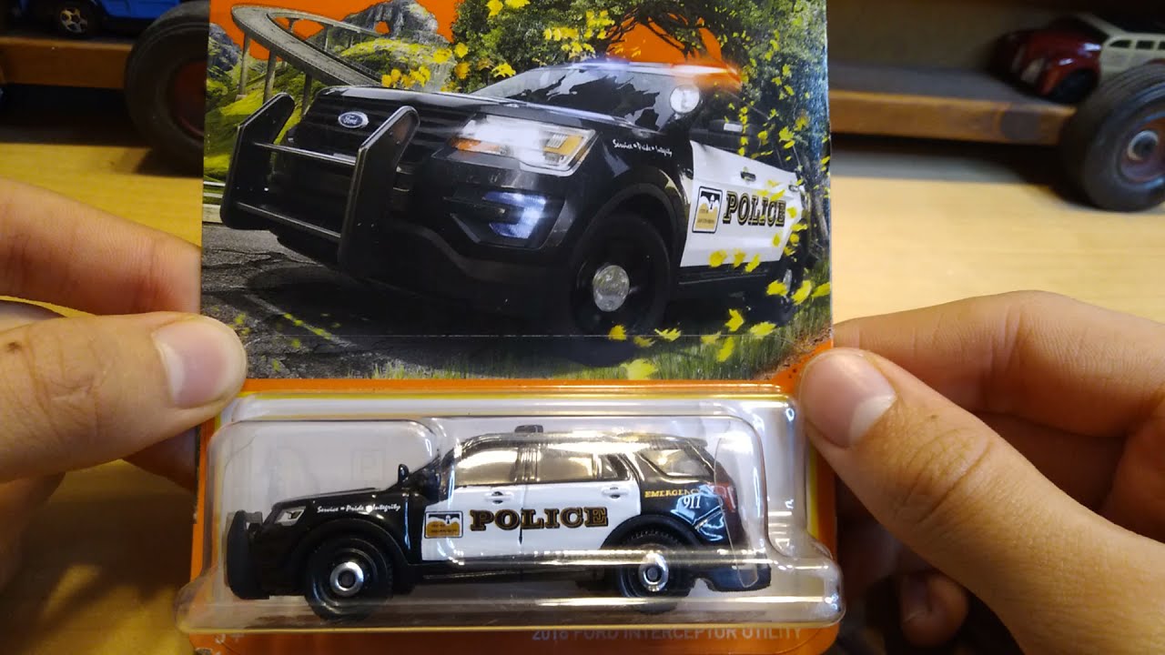 2016 Ford Interceptor Utility #65 Police Car 2021 Matchbox MBX Highway Mattel Diecast Unboxing