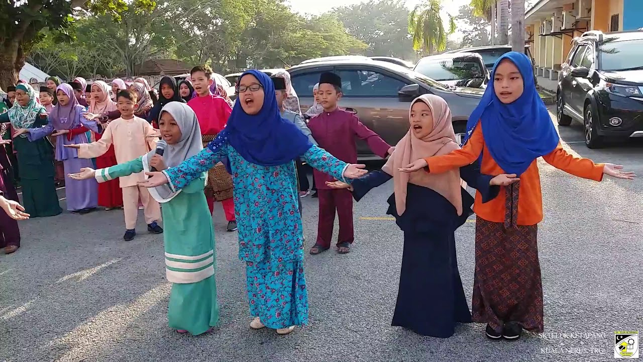 Lebaran di SK Teluk Ketapang : Lagu Syantik Raya | 28-6-2018