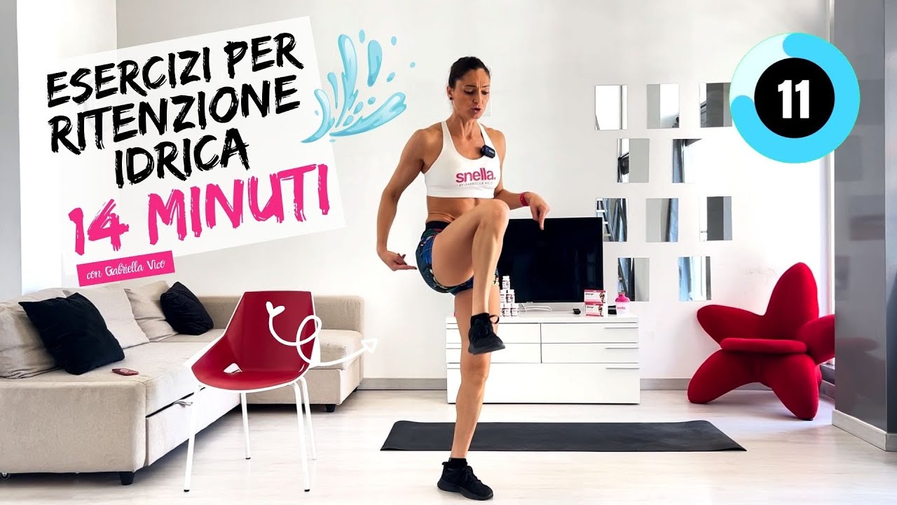 Esercizi per la ritenzione idrica: 14 minuti per drenare e sgonfiare le gambe con Gabriella Vico