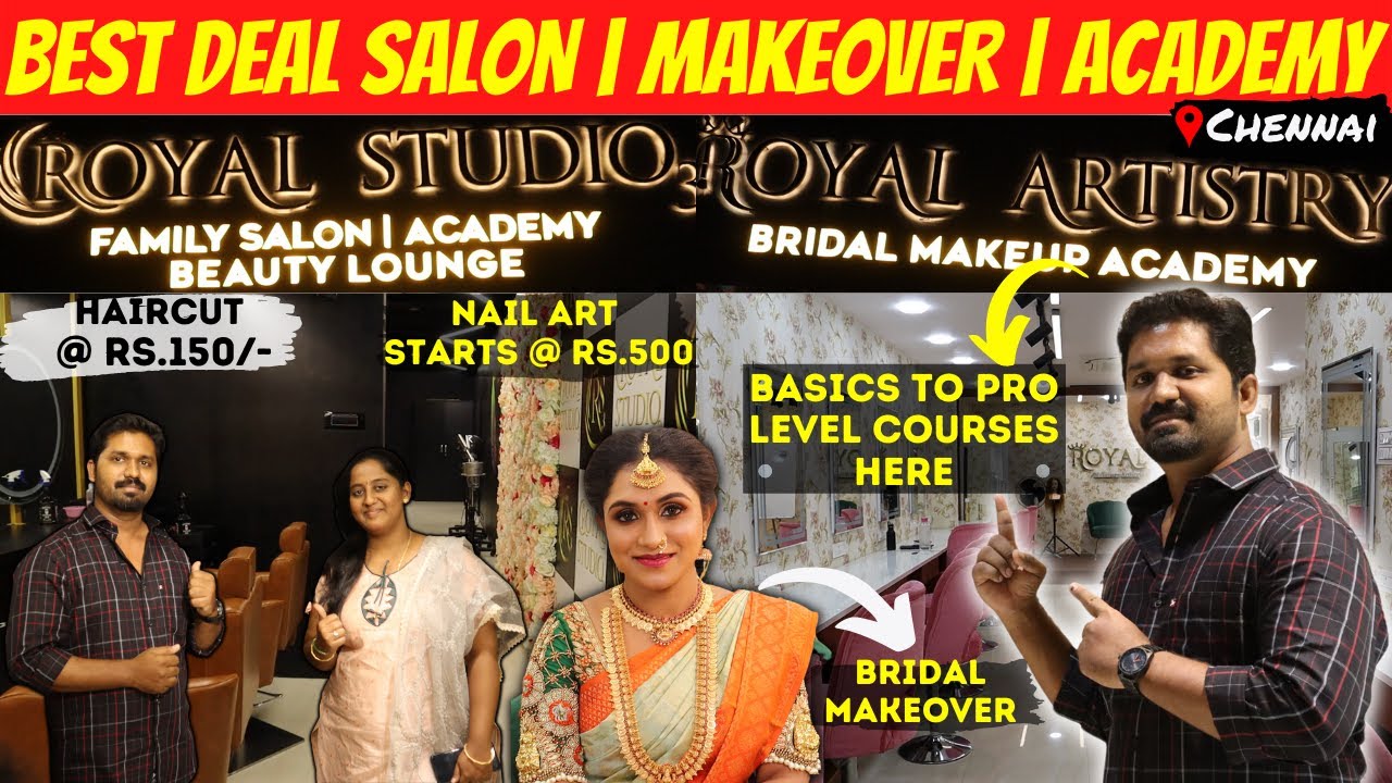 💯💆Best Deal Bridal Makeup, Salon, Academy in Chennai | Combo Offers @ Royal Studio Avadi | MK Reacts