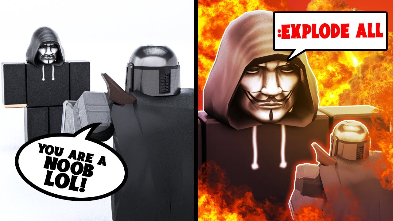УНИЧТОЖЕНИЕ MANDALORIAN ROBLOX С ПОМОЩЬЮ АДМИНИСТРАТОРА
