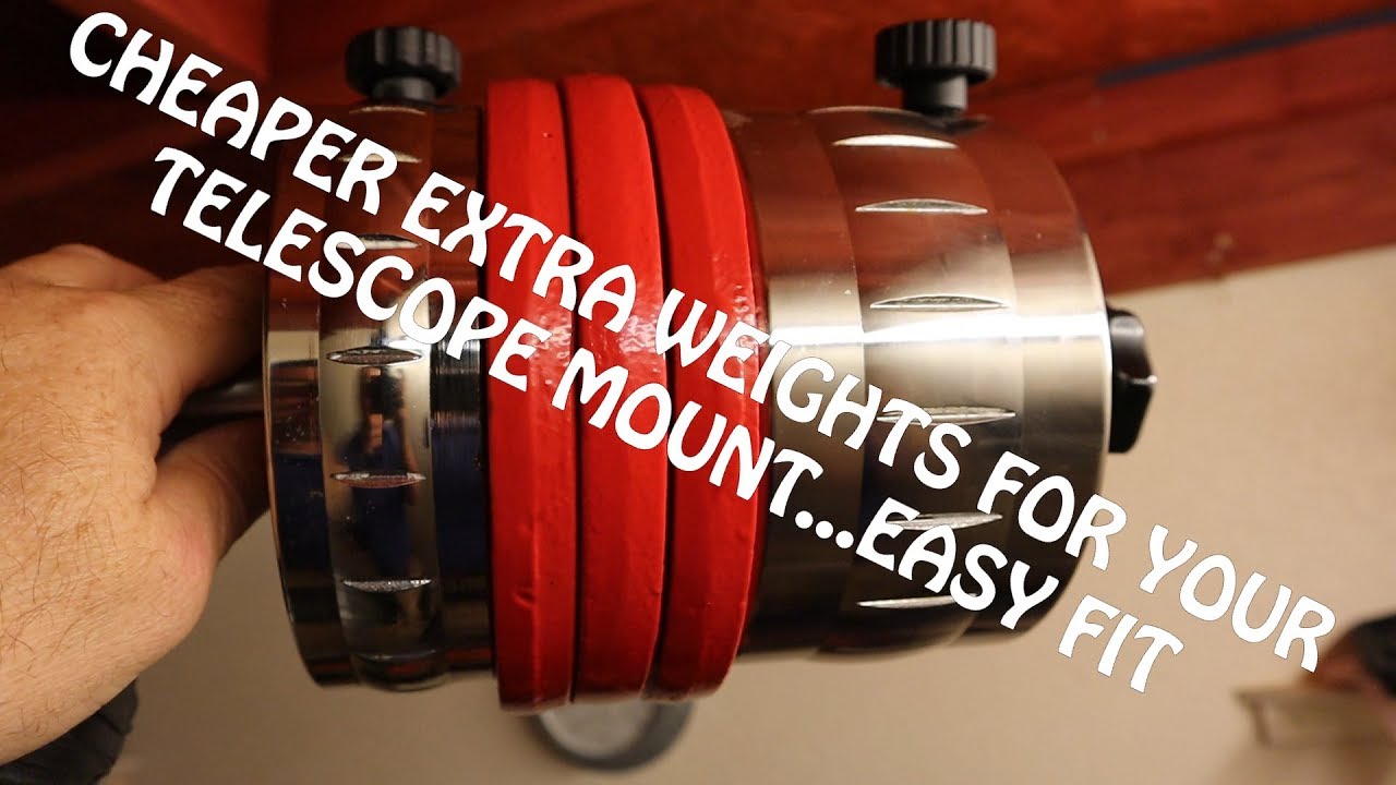 A cheap and easy way to add balance weights to your Equatorial Telescope Mount