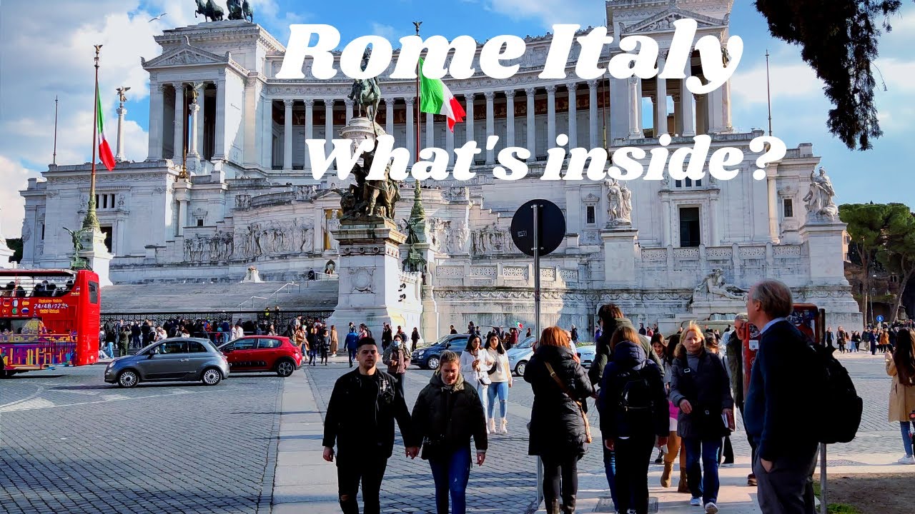 Rome, Italy- I Went Inside This National Monument, Here's What's Inside. Rome 4K Walking Tour