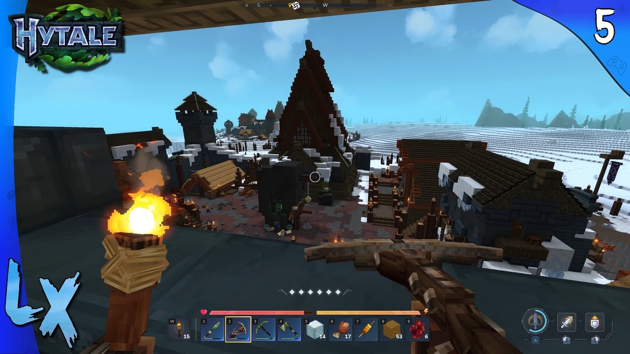 On voyage dans les biomes glacés et c'est tendu ! || Hytale ep 5
