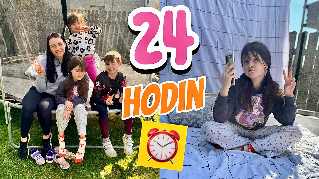 24 HODIN NA TRAMPOLÍNĚ ⏰ Kdo opustí trampolínu jako poslední VYHRÁVÁ 🔥#challenge