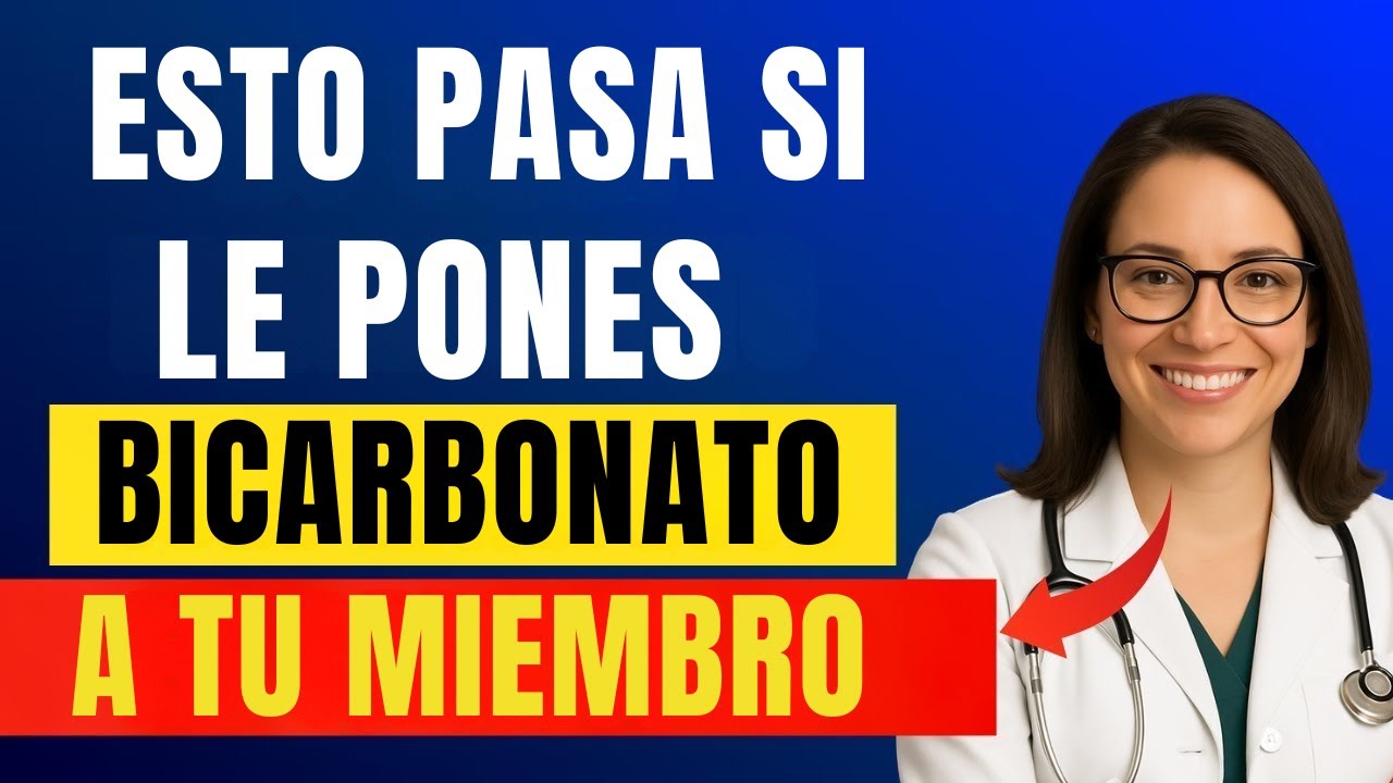 URÓLOGO: Usa BICARBONATO así y mira qué pasa con tu talla (Explicado)...!