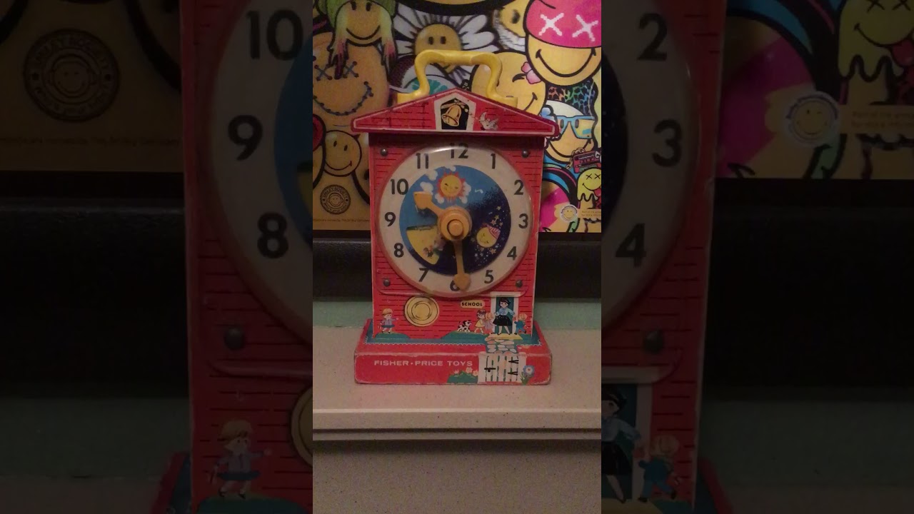 Fisher Price Musical Box Teaching Clock.
