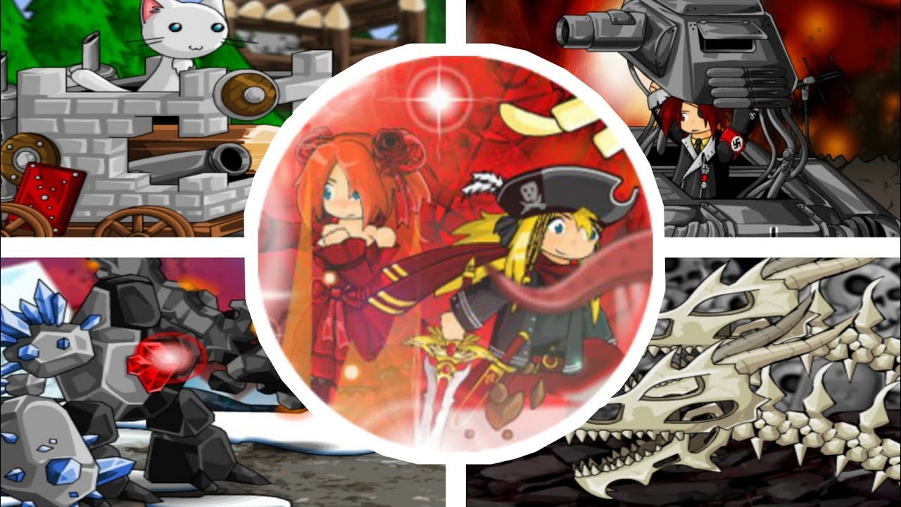 Epic Battle Fantasy 2 - Flash Game - All Bosses + ENDING