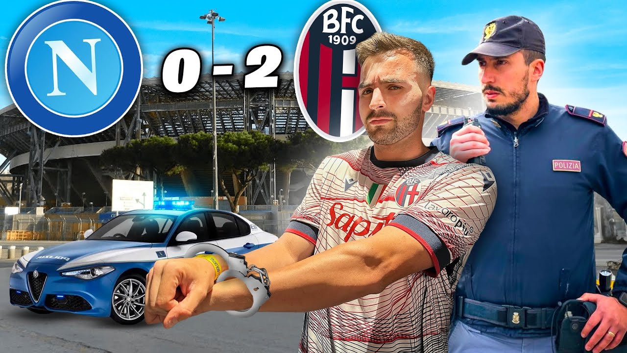 🚔🚨 GNABRI FERMATO DALLA POLIZIA e CACCIATO DALLO STADIO in NAPOLI-BOLOGNA!  👮‍♂️