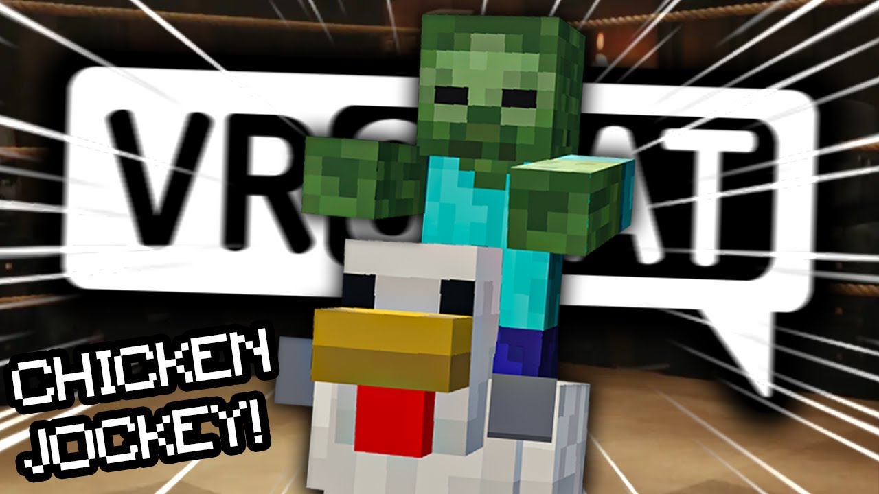 КУРИНЫЙ НАЕЗДНИК ВЕЗЁТ В VRCHAT! | Minecraft | Смешные моменты VRChat