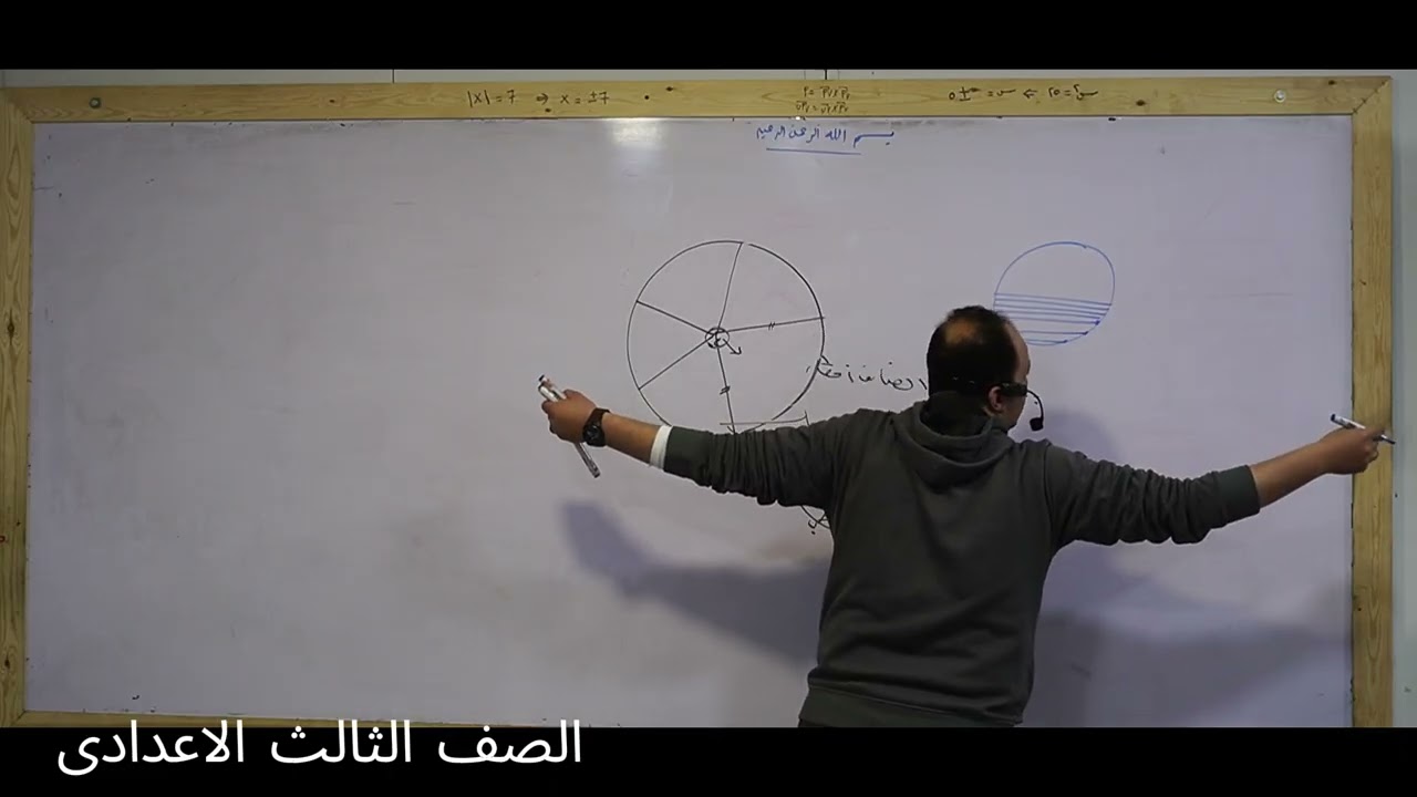 بداية منهج الدائرة للصف الثالث الاعدادى