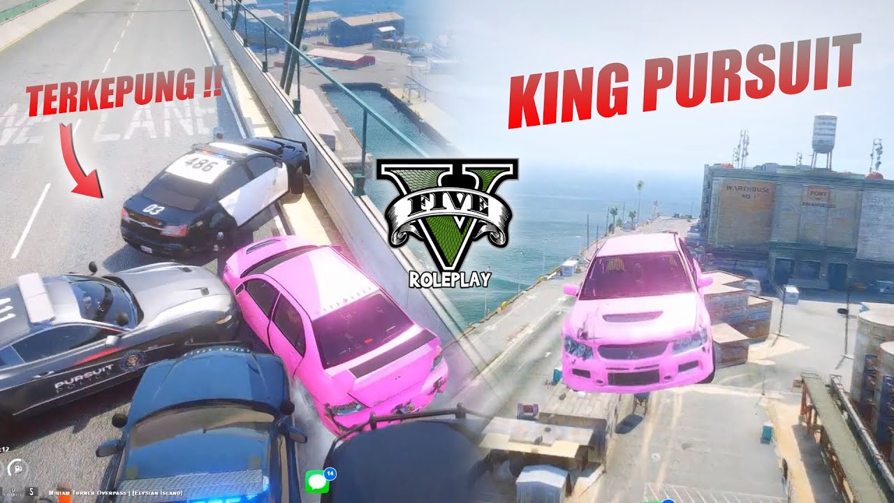EVO PINK KEMBALI BERAKSI MENGGEMPARKAN KOTA ! #2 POLISI KEWALAHAN !! GTA V ROLEPLAY