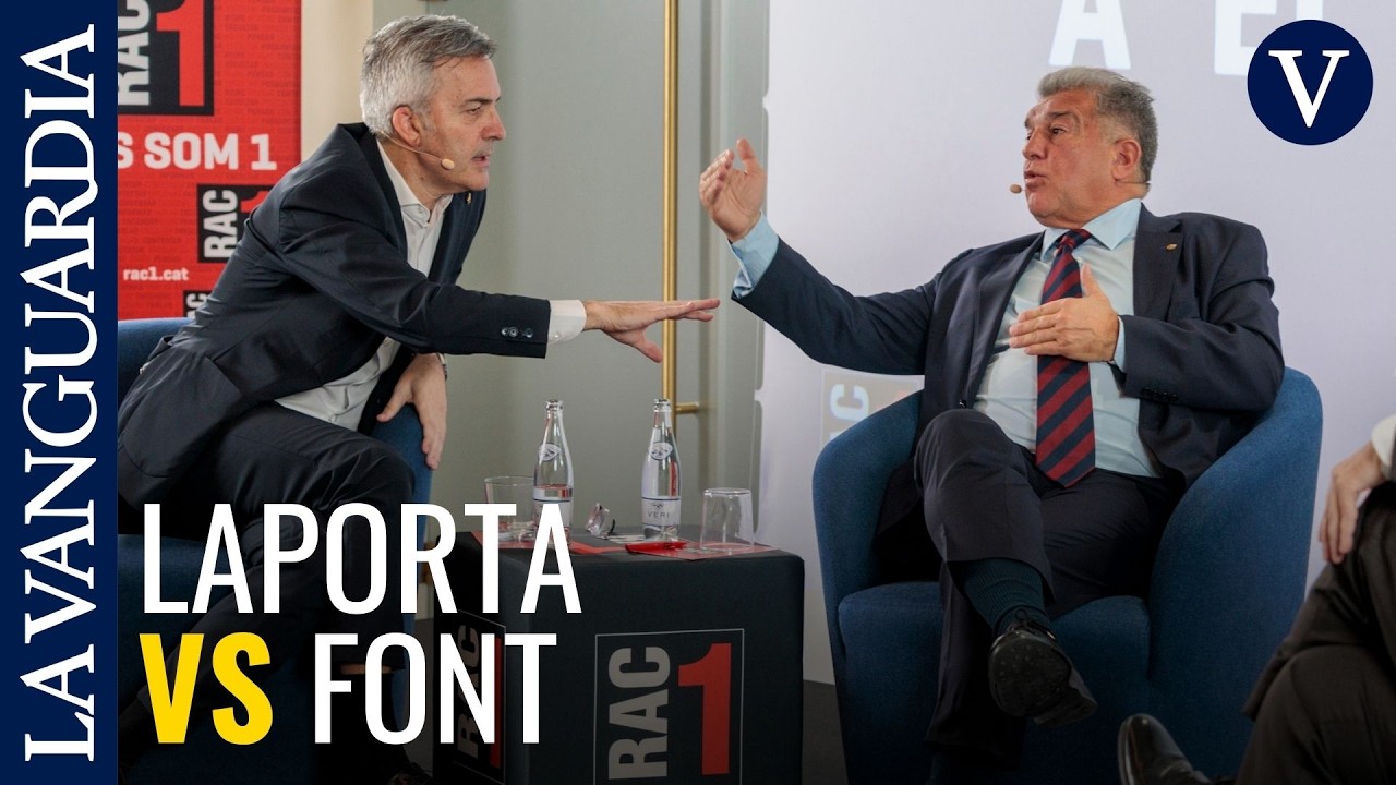 Las mejores frases entre Joan Laporta y Víctor Font en el debate a la presidencia del Barça
