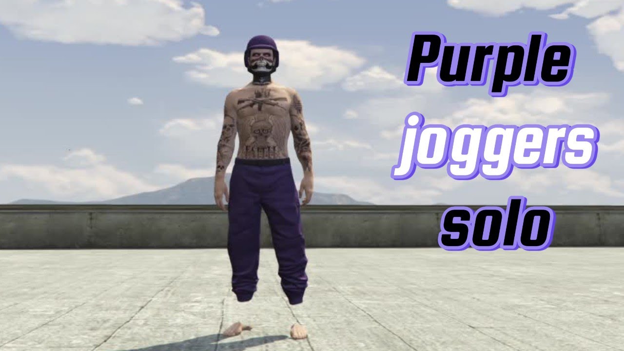 HOW TO GET PURPLE JOGGERS SOLO gta (pc)