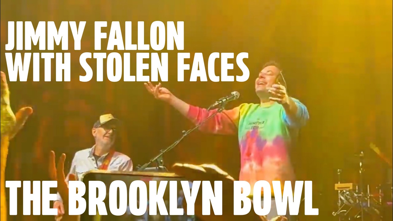 Jimmy Fallon Sings "Tennessee Jed" with Grateful Dead Cover Band 'Stolen Faces' at Brooklyn Bowl