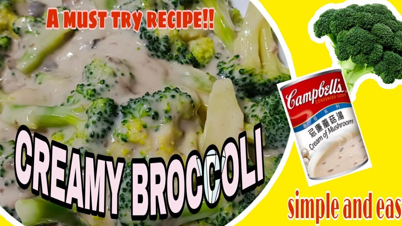 BROCCOLI with Campbell's Cream of Mushroom #chinesecooking  #easyrecipescooking ||Lonz Corner
