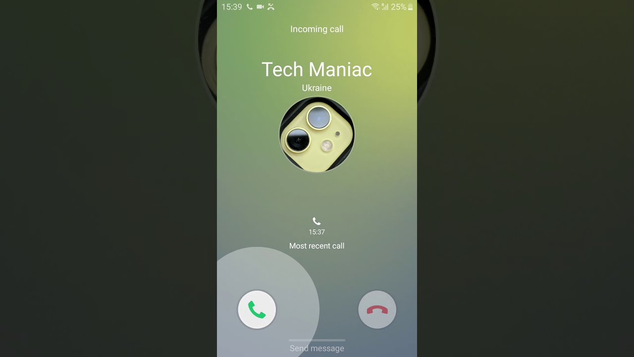 SAMSUNG GALAXY ANDROID 9 INCOMING CALL (OneUI 1.1)
