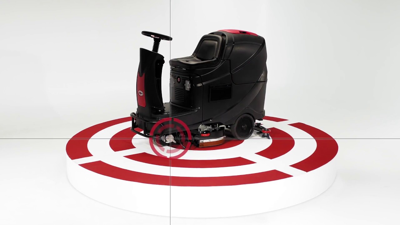 Viper AS710R - Powerful medium-sized ride-on scrubber dryer